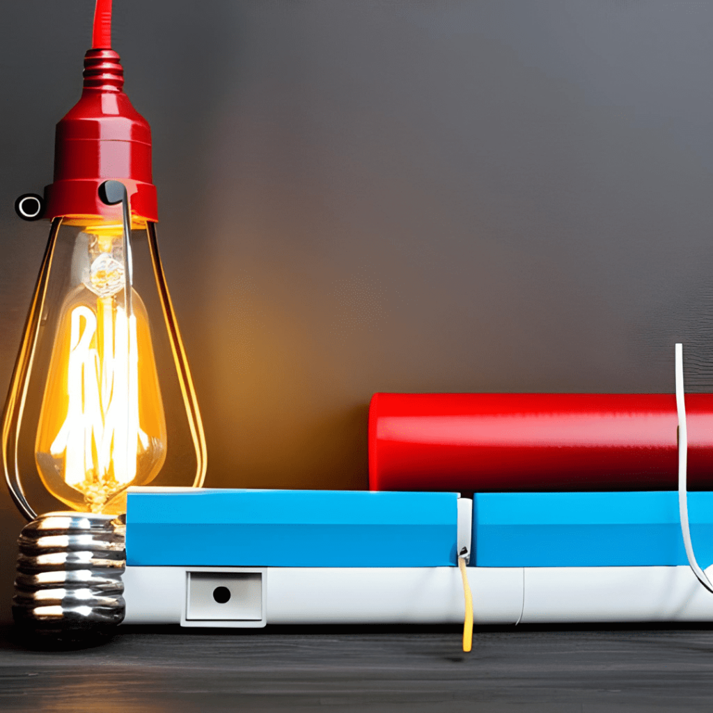 Canva KI Schaltkreis Lampe Bild