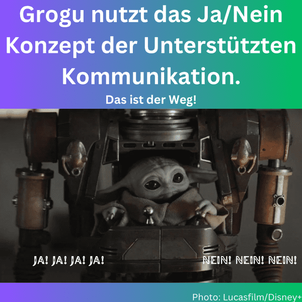 Grogu Mandalorianer Unterstützte Kommunikation